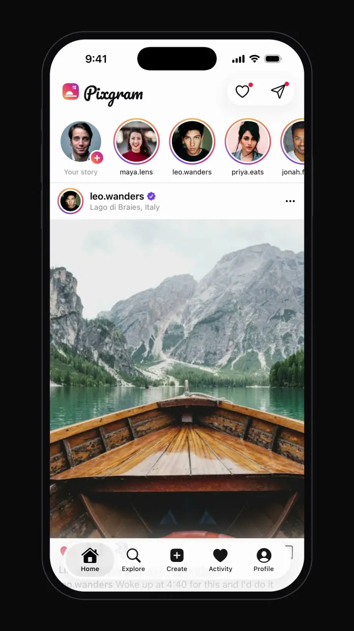 Instagram clone template